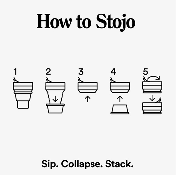 Stojo Collapsible Cup Biggie 16oz/470ml in color Eucalyptus Blue - Picture 5 of 6